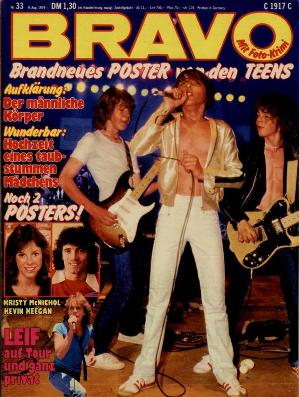 BRAVO Nr. 33 vom 09.08.1979 – Titelseite: The Teens