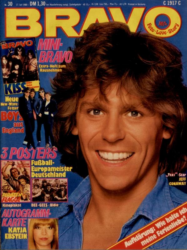 BRAVO Nr. 30 vom 17 juillet 1980 – Titelseite: Jeff Conaway