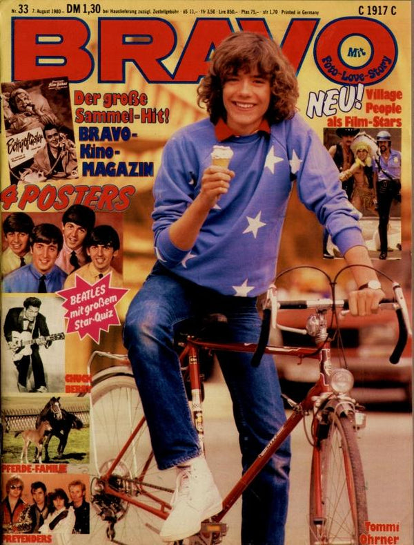 BRAVO Nr. 33 vom 7 août 1980 – Titelseite: Thomas Ohrner