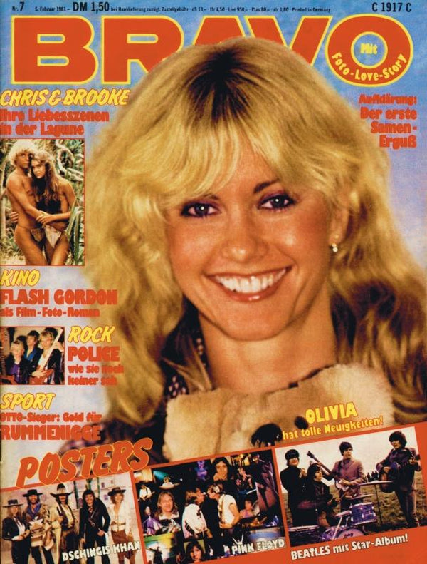 BRAVO Nr. 7 vom 05.02.1981 – Titelseite: Olivia Newton-John