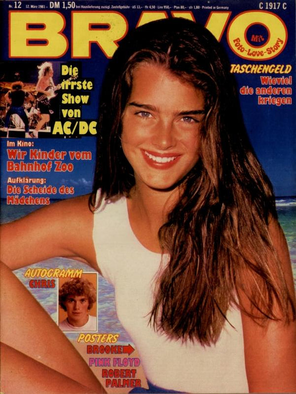 BRAVO Nr. 12 vom 12 mars 1981 – Titelseite: Brooke Shields