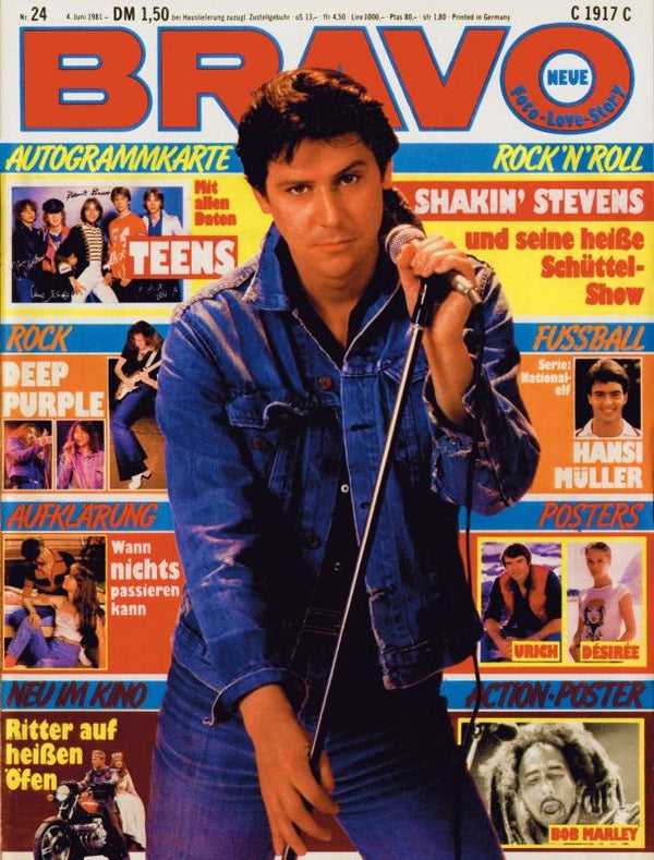 BRAVO Nr. 24 vom 4 juin 1981 – Titelseite: Shakin' Stevens