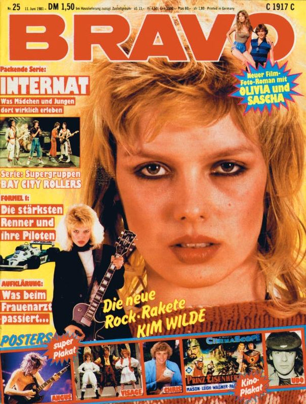 BRAVO Nr. 25 vom 11 juin 1981 – Titelseite: Kim Wilde
