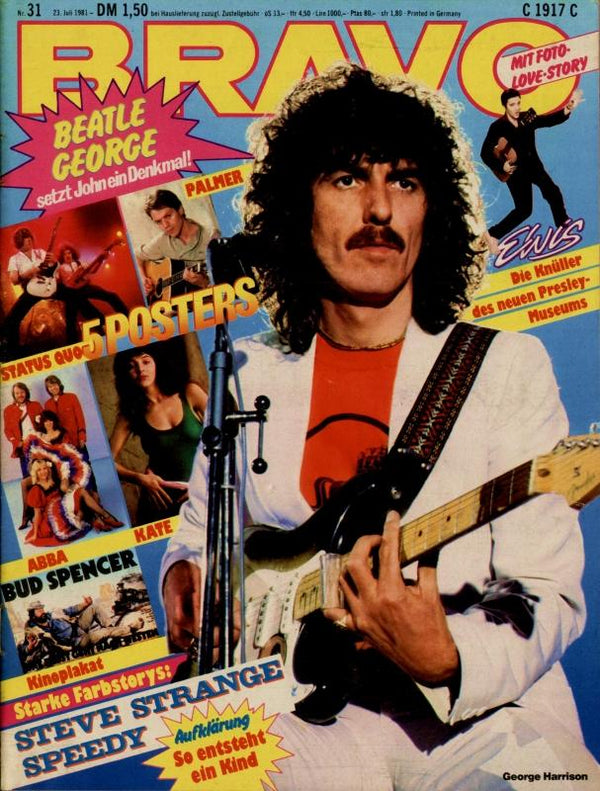 BRAVO Nr. 31 vom July 23, 1981 – Titelseite: George Harrison