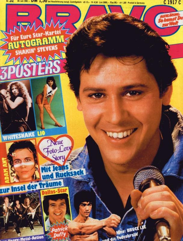 BRAVO Nr. 32 vom 30 juillet 1981 – Titelseite: Shakin' Stevens