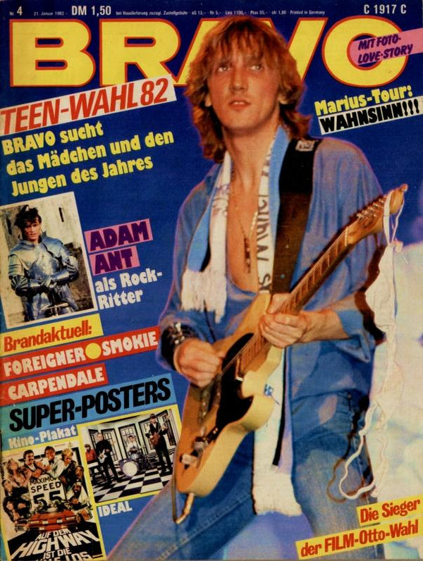 BRAVO Nr. 4 vom 21.01.1982 – Titelseite: Marius Müller-Westernhagen