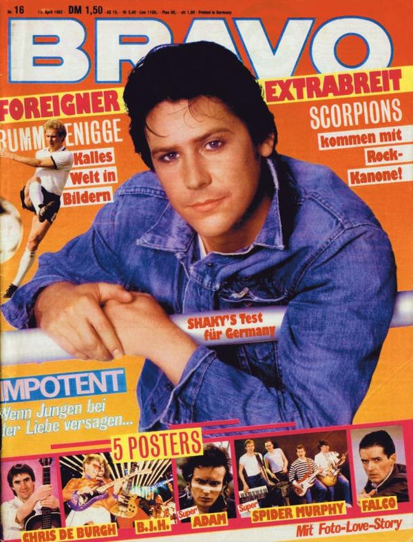 BRAVO Nr. 16 vom 15 avril 1982 – Titelseite: Shakin' Stevens