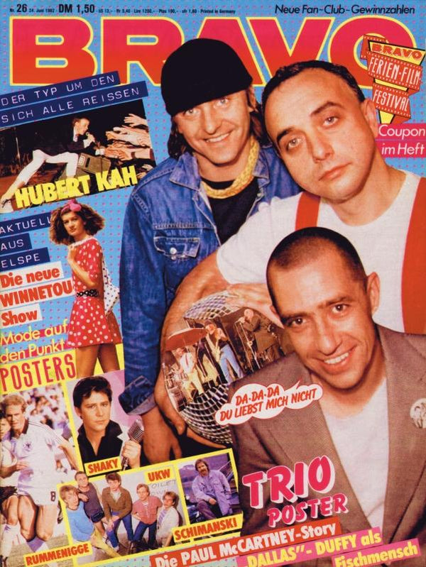 BRAVO Nr. 26 vom 24 juin 1982 – Titelseite: trio