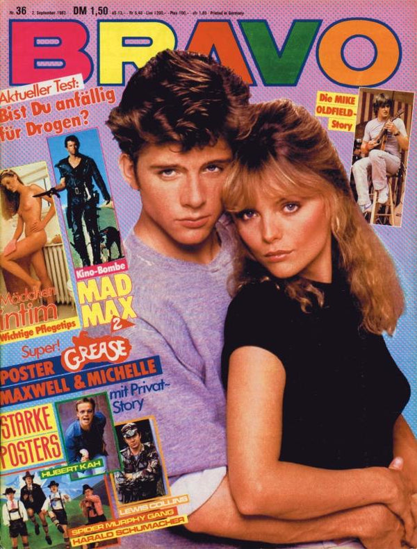 BRAVO Nr. 36 vom 2 septembre 1982 – Titelseite: Maxwell Caulfield, Michelle Pfeiffer