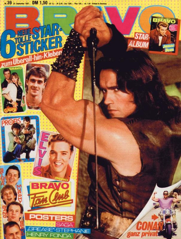 BRAVO Nr. 39 vom September 23, 1982 – Titelseite: Arnold Schwarzenegger