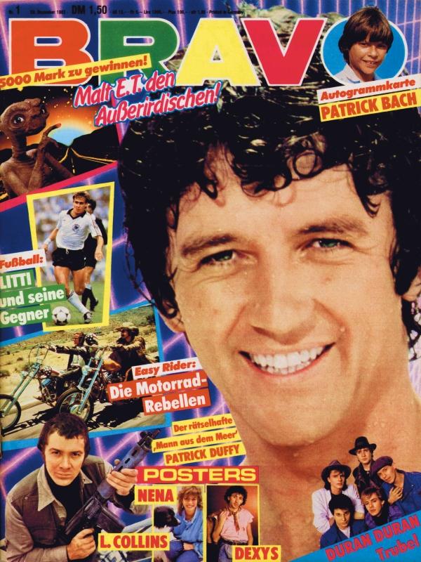 BRAVO Nr. 1 vom 29 décembre 1982 – Titelseite: Patrick Duffy
