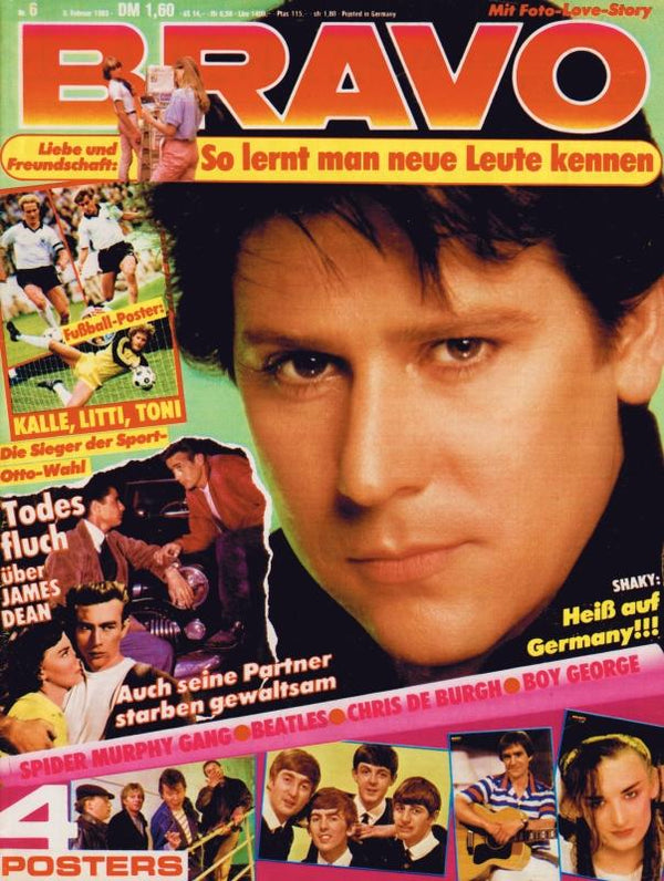 BRAVO Nr. 6 vom 3 février 1983 – Titelseite: Shakin' Stevens