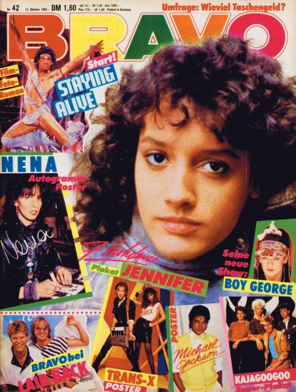 BRAVO Nr. 42 vom 13.10.1983 – Titelseite: Jennifer Beals