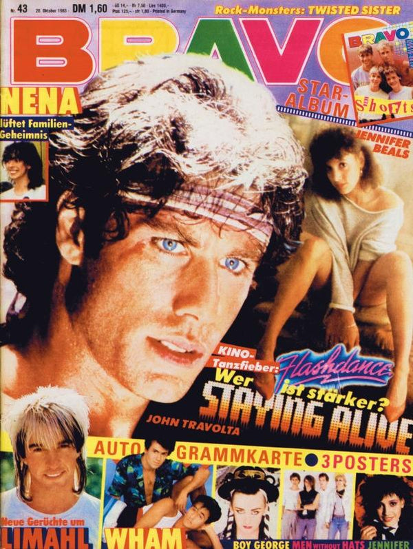 BRAVO Nr. 43 vom 20.10.1983 – Titelseite: John Travolta