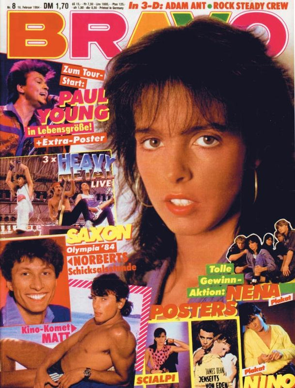 BRAVO Nr. 8 vom 16 février 1984 – Titelseite: Néna