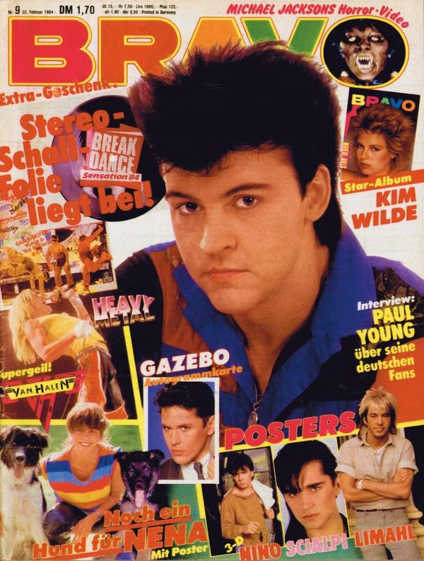 BRAVO Nr. 9 vom February 23, 1984 – Titelseite: Paul Young