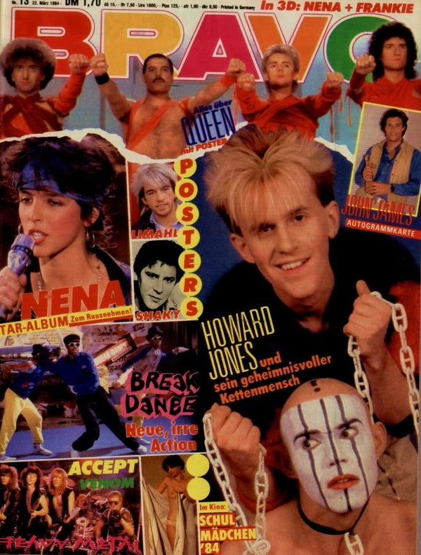BRAVO Nr. 13 vom 24 mars 1984 – Titelseite: Howard Jones