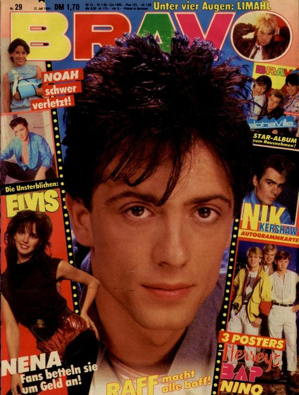 BRAVO Nr. 29 vom 12 juillet 1984 – Titelseite: Raf