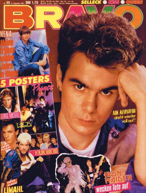 BRAVO Nr. 40 vom 27 septembre 1984 – Titelseite: Nik Kershaw