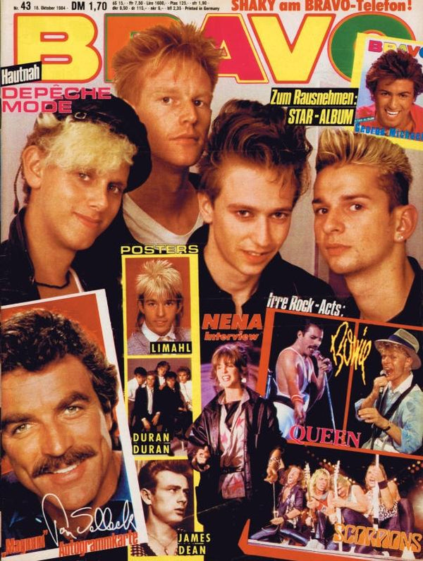 BRAVO Nr. 43 vom 18 octobre 1984 – Titelseite: Depeche Mode