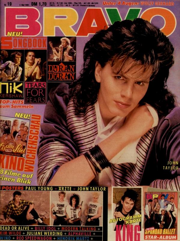BRAVO Nr. 19 vom 2 mai 1985 – Titelseite: John Taylor