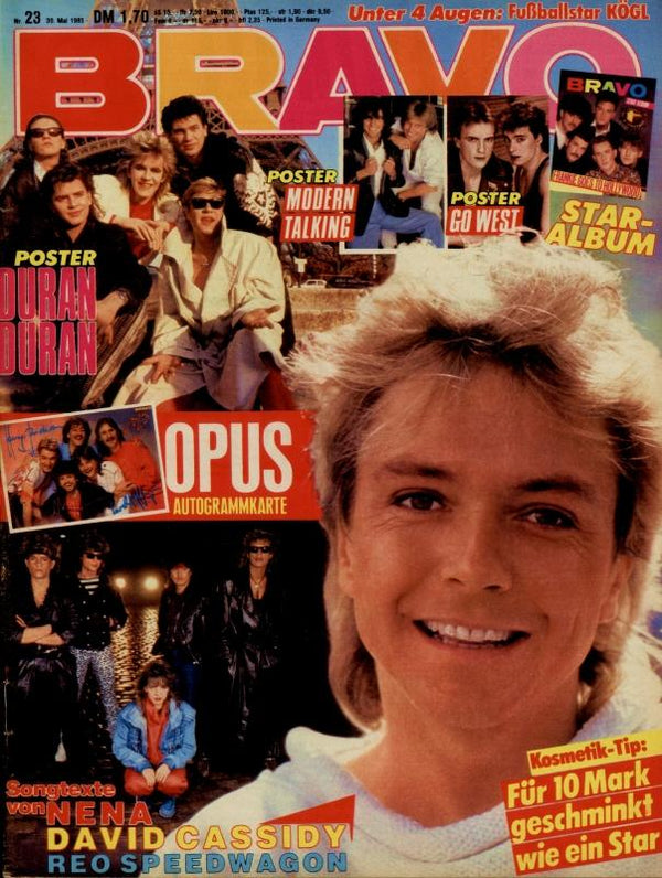 BRAVO Nr. 23 vom 30 mai 1985 – Titelseite: David Cassidy