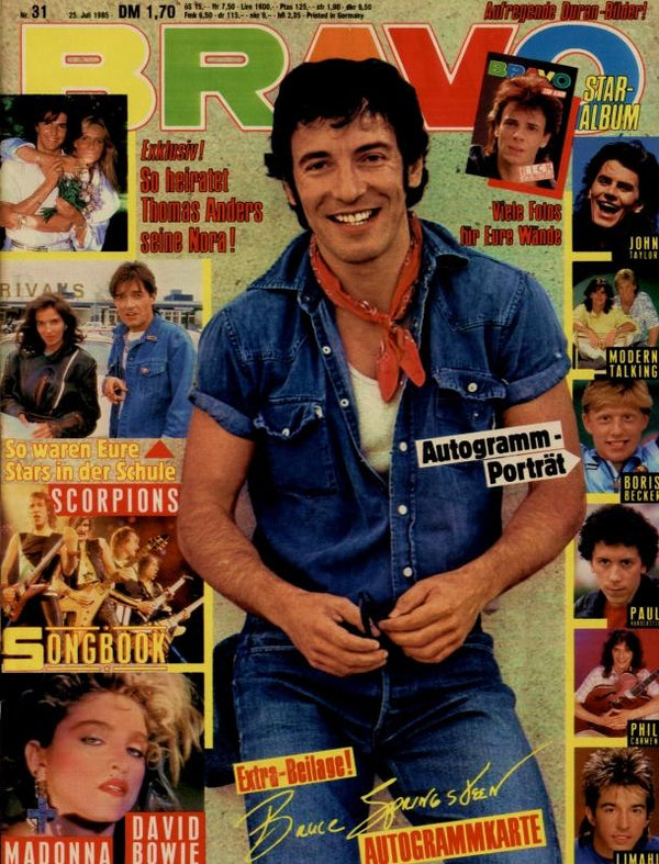 BRAVO Nr. 31 vom 25 juillet 1985 – Titelseite: Bruce Springsteen