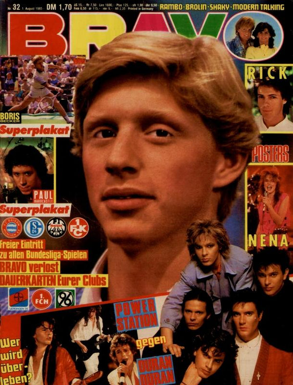 BRAVO Nr. 32 vom 01.08.1985 – Titelseite: Boris Becker