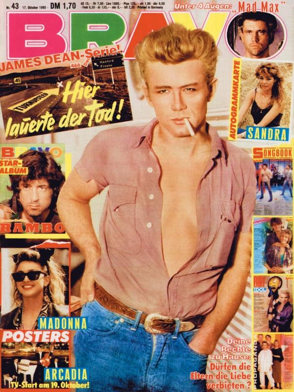 BRAVO Nr. 43 vom 17 octobre 1985 – Titelseite: James Dean