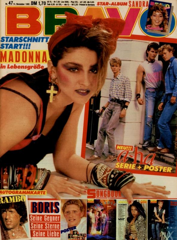 BRAVO Nr. 47 vom 14 novembre 1985 – Titelseite: Madone, Ah ah
