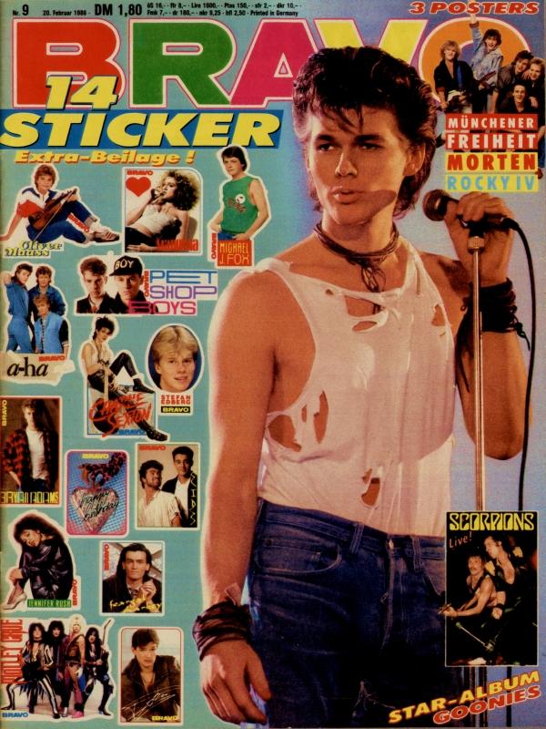 BRAVO Nr. 9 vom 20 février 1986 – Titelseite: Morten Harket
