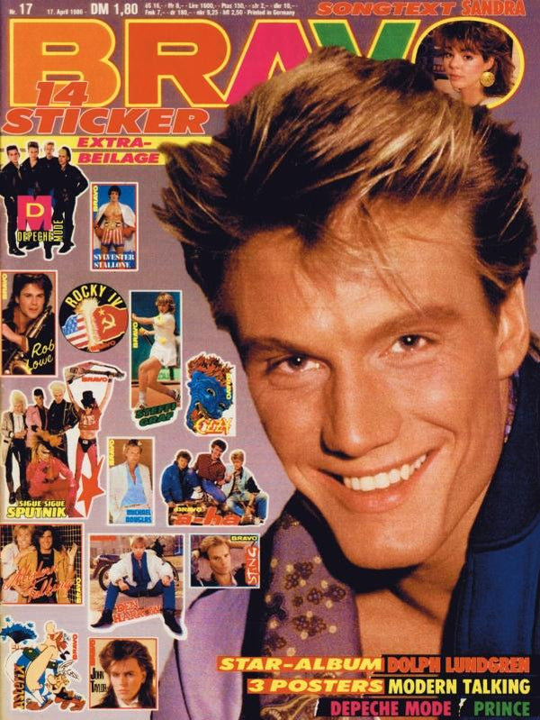 BRAVO Nr. 17 vom 17 avril 1986 – Titelseite: Dolph Lundgren