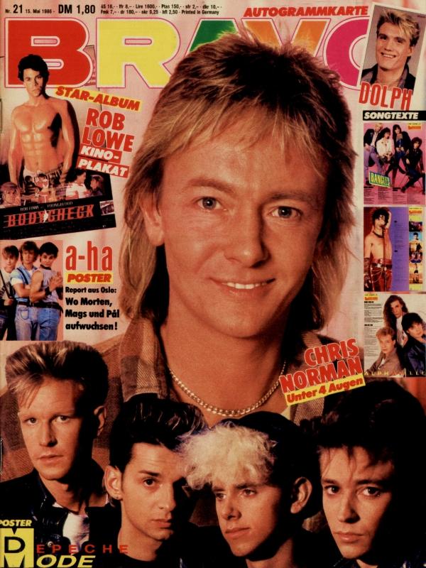 BRAVO Nr. 21 vom 15.05.1986 – Titelseite: Chris Norman