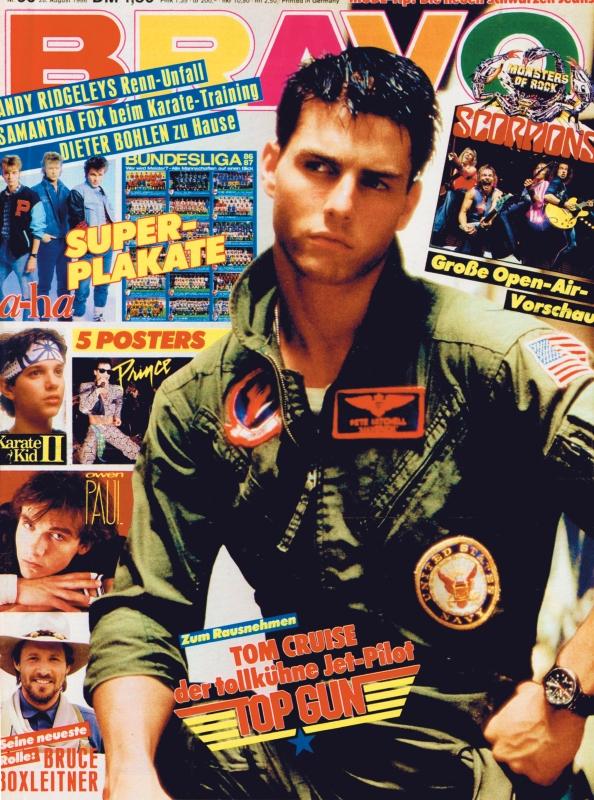 BRAVO Nr. 36 vom 28.08.1986 – Titelseite: Tom Cruise