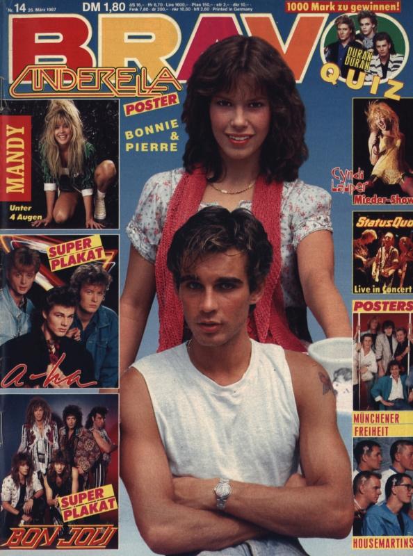 BRAVO Nr. 14 vom 26.03.1987 – Titelseite: Bonnie Bianco, Pierre Cosso