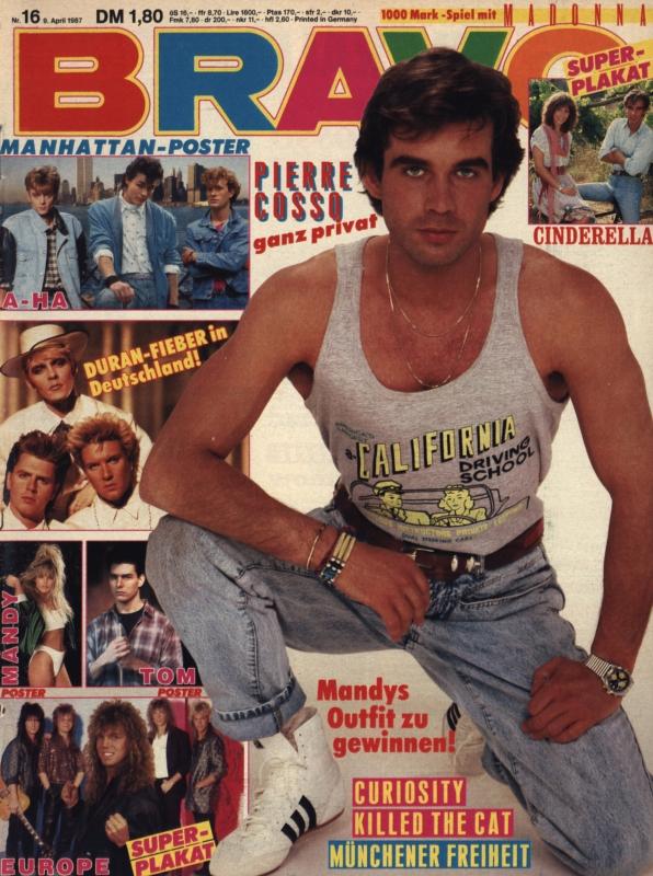 BRAVO Nr. 16 vom 09.04.1987 – Titelseite: Pierre Cosso