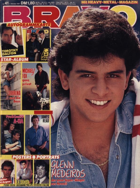 BRAVO Nr. 41 vom 1er octobre 1987 – Titelseite: Glenn Medeiros