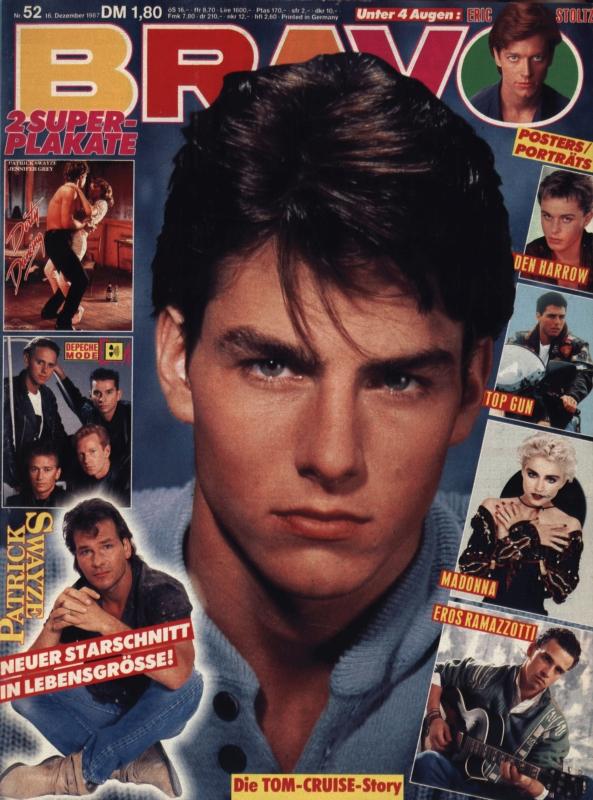BRAVO Nr. 52 vom 16.12.1987 – Titelseite: Tom Cruise