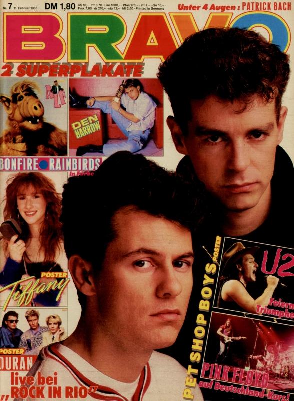 BRAVO Nr. 7 vom 11.02.1988 – Titelseite: Pet Shop Boys