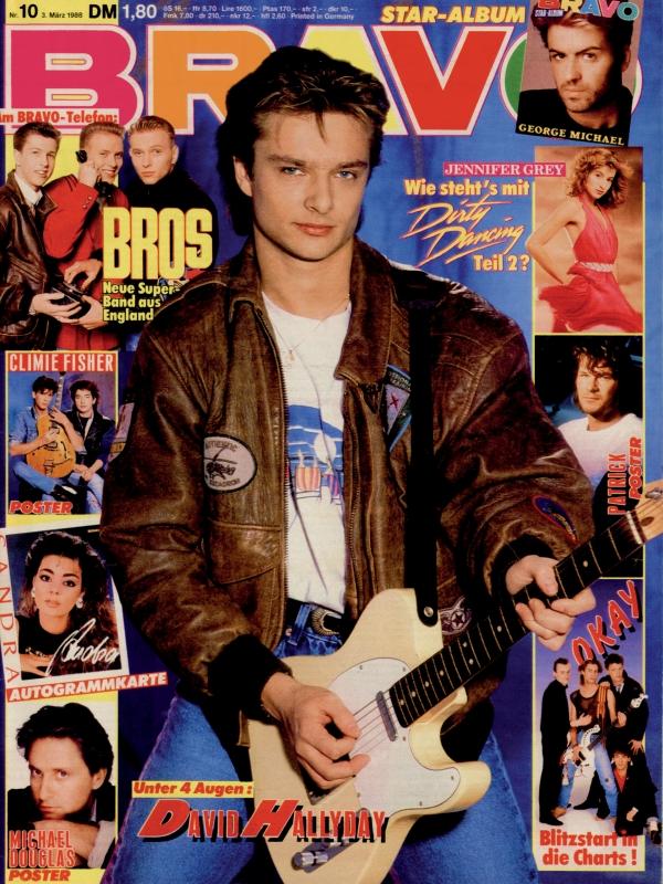 BRAVO Nr. 10 vom 03.03.1988 – Titelseite: David Hallyday