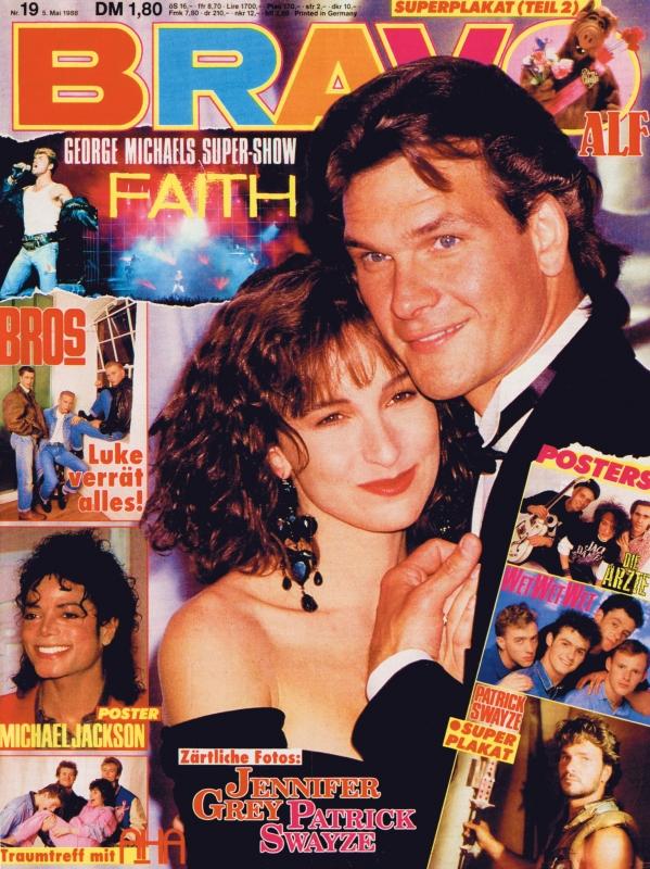 BRAVO Nr. 19 vom May 5, 1988 – Titelseite: Patrick Swayze