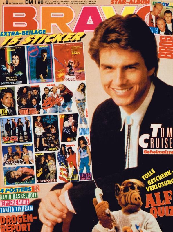 BRAVO Nr. 8 vom 16.02.1989 – Titelseite: Tom Cruise