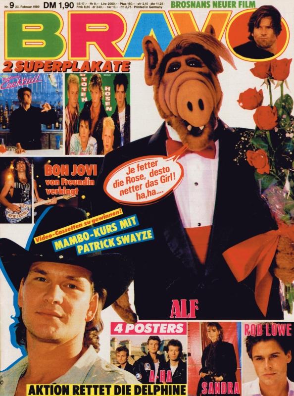 BRAVO Nr. 9 vom 23 février 1989 – Titelseite: Alf