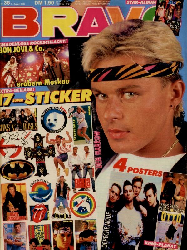 BRAVO Nr. 36 vom 31.08.1989 – Titelseite: La Harrow