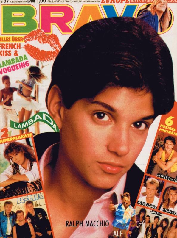 BRAVO Nr. 37 vom 07.09.1989 – Titelseite: Ralph Macchio