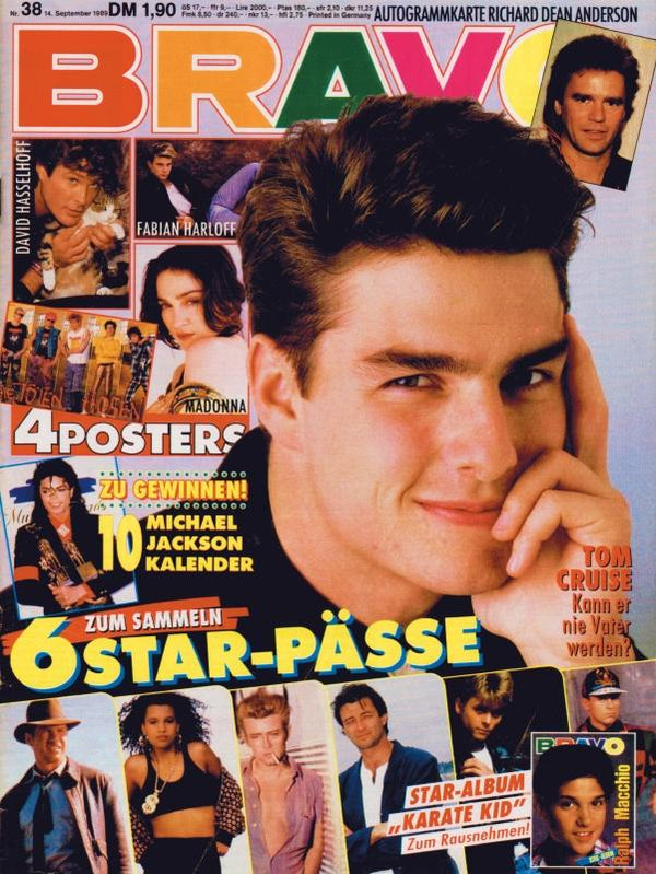 BRAVO Nr. 38 vom 14.09.1989 – Titelseite: Tom Cruise