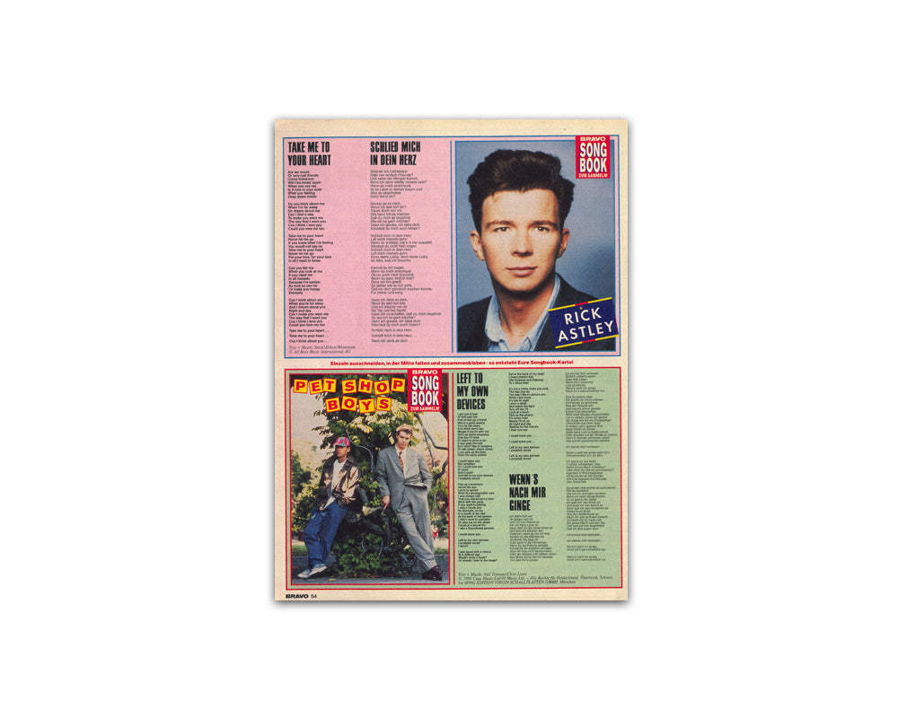 BRAVO Songbooks des Jahres 1989 zum Download