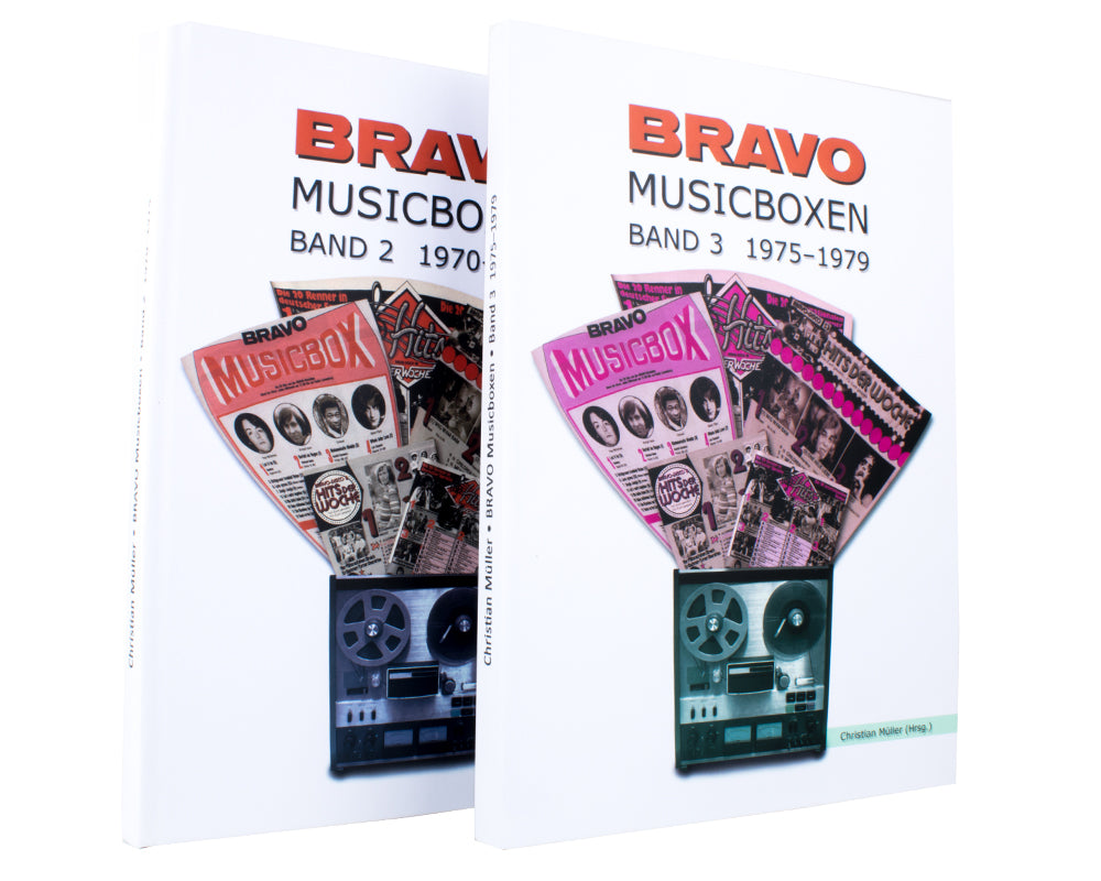BRAVO MUSICBOXEN BUNDLE Band 2 und Band 3 - Alle Musicboxen und Charts von 1970 bis 1979
