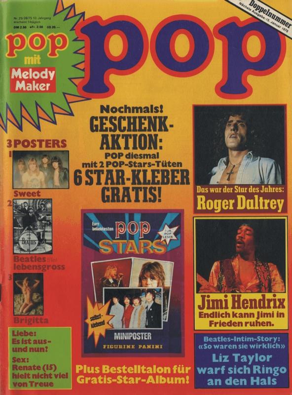 POP Magazin - Alle Ausgaben von 1975 Nr. 25/26