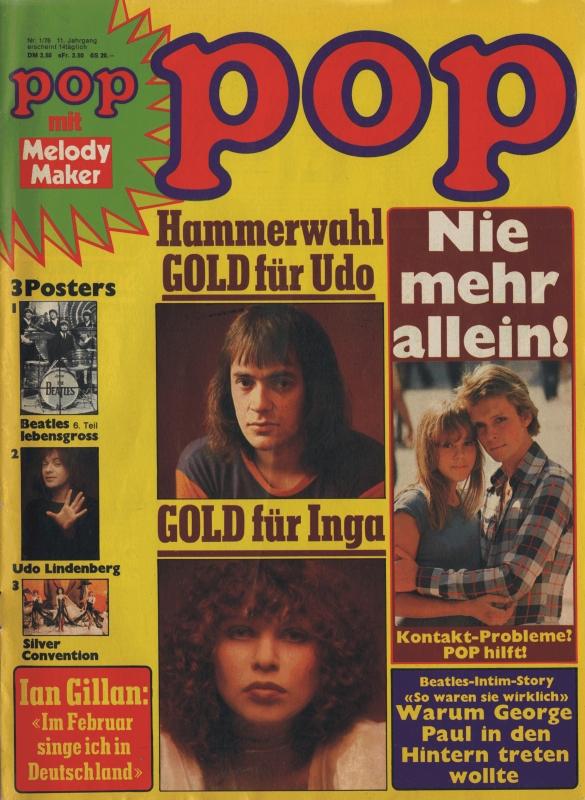 POP Magazin - Alle Ausgaben von 1976 Nr. 01